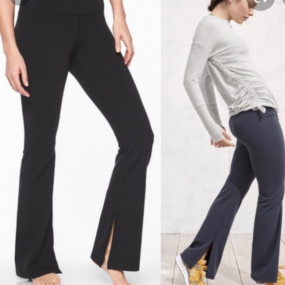athleta barre kick flare